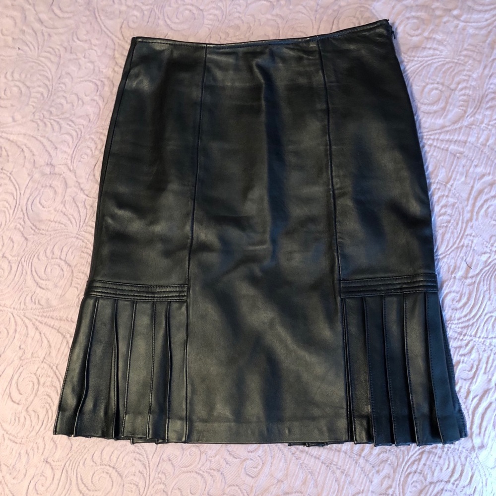 Identity Leather Skirt